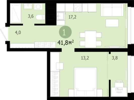 Планировки квартир в 6 доме в ЖК Южные кварталы в Екатеринбурге