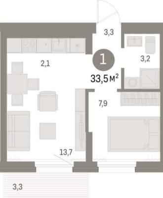 Планировки квартир в ЖК Депо - Дом 2