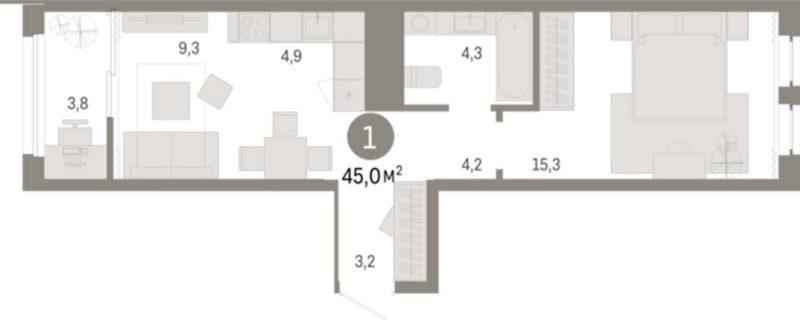 Планировки квартир Дом 1, 3 в ЖК Депо в Екатеринбурге