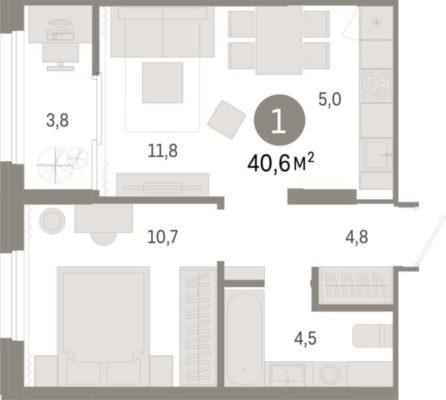 Планировки квартир Дом 1, 3 в ЖК Депо в Екатеринбурге