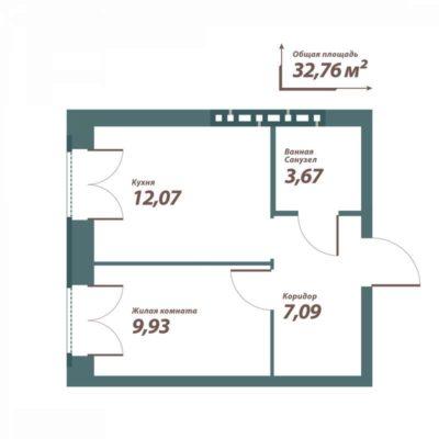 Планировки квартир в доме 1.2 в ЖК «Твоя Привилегия» в Екатеринбурге