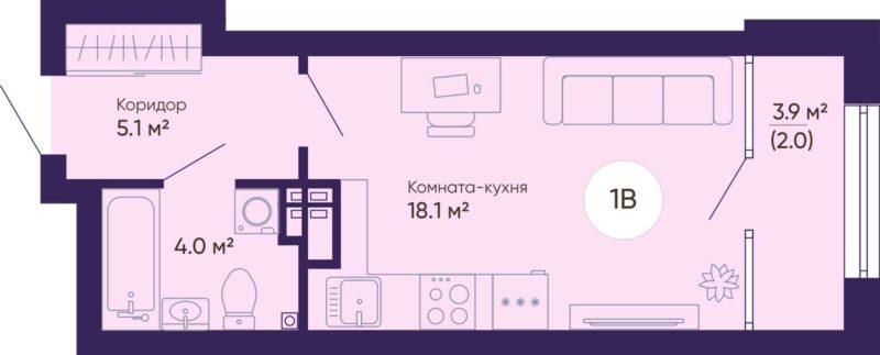 Планировки квартир в ЖК Космос - Дом Стрелец в Екатеринбурге