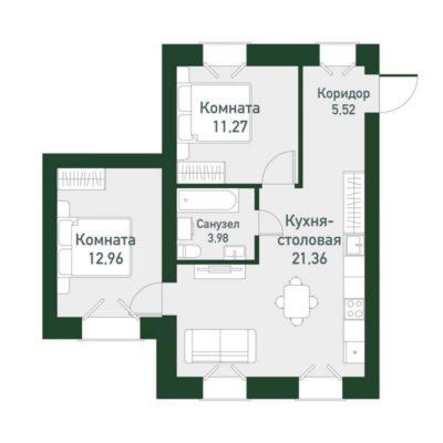 Планировки квартир Дом 1.3А/Б в ЖК «Твоя Привилегия» в Екатеринбурге