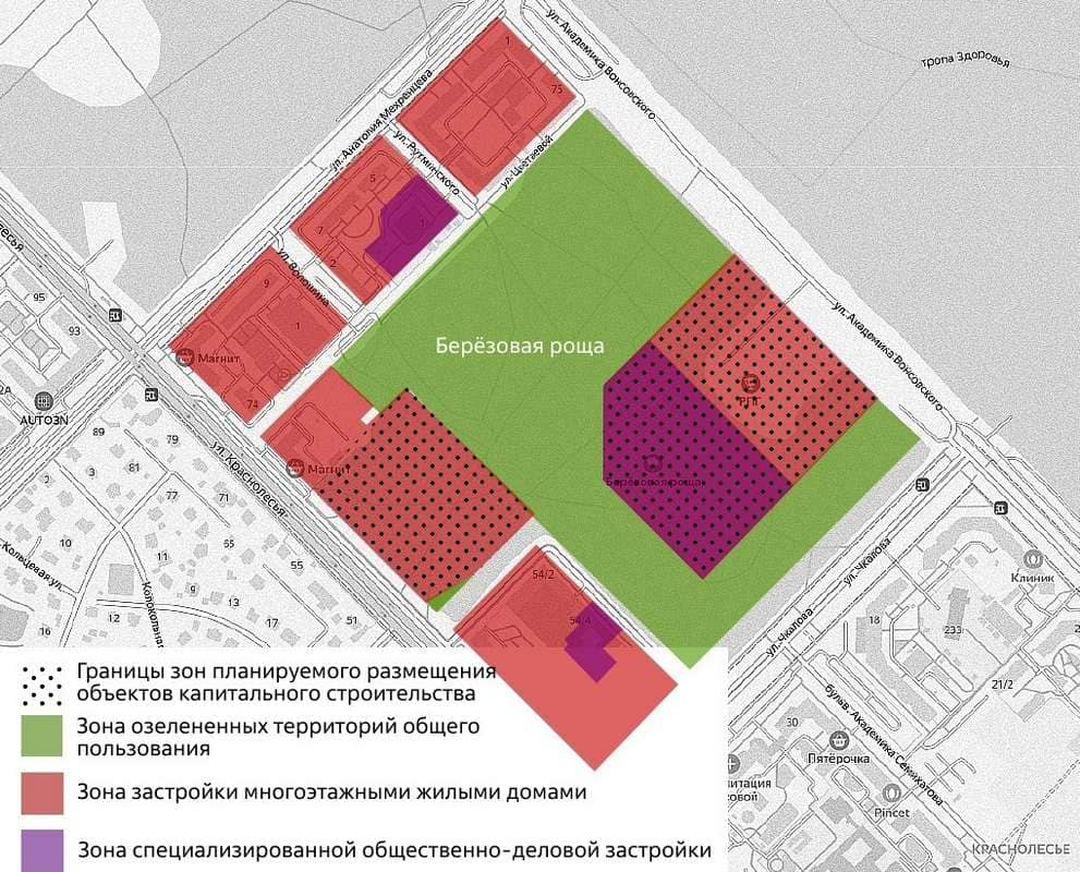 Что построят в березовой роще в Академическом Екатеринбург