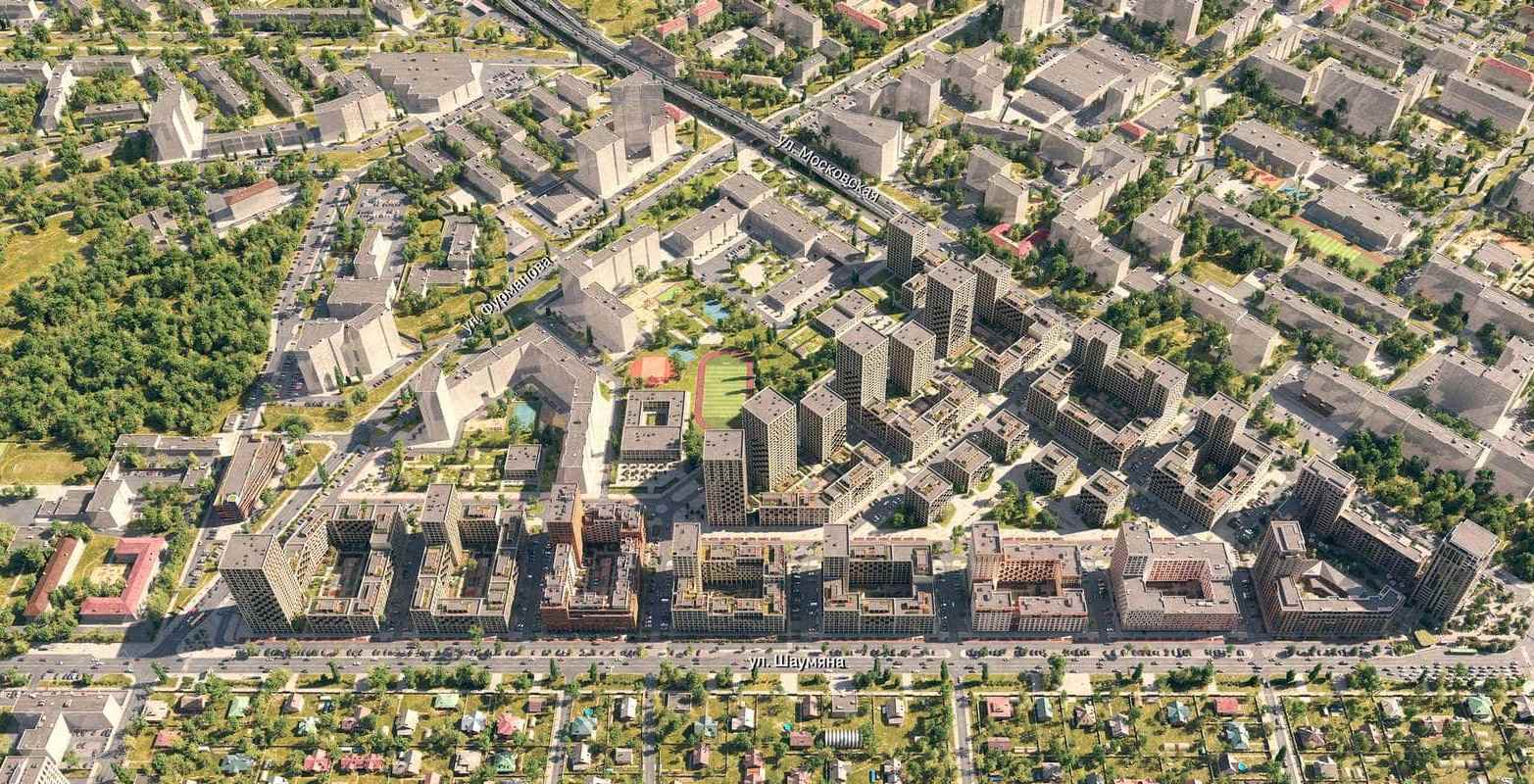 Проект и план застройки ЖК Южные кварталы в Екатеринбурге