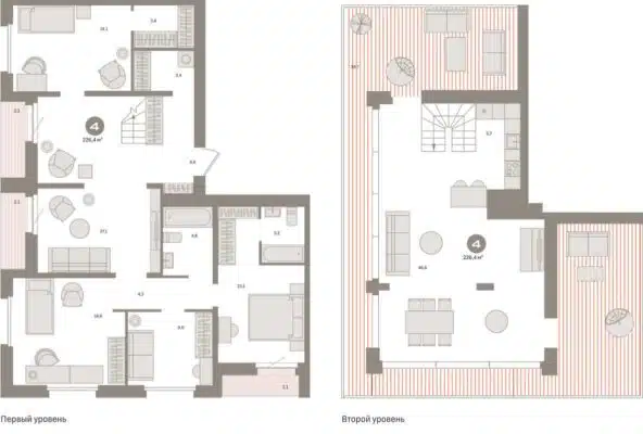 Дом 11 - Планировка трехкомнатной квартиры (и больше) в ЖК Южные кварталы в Екатеринбурге