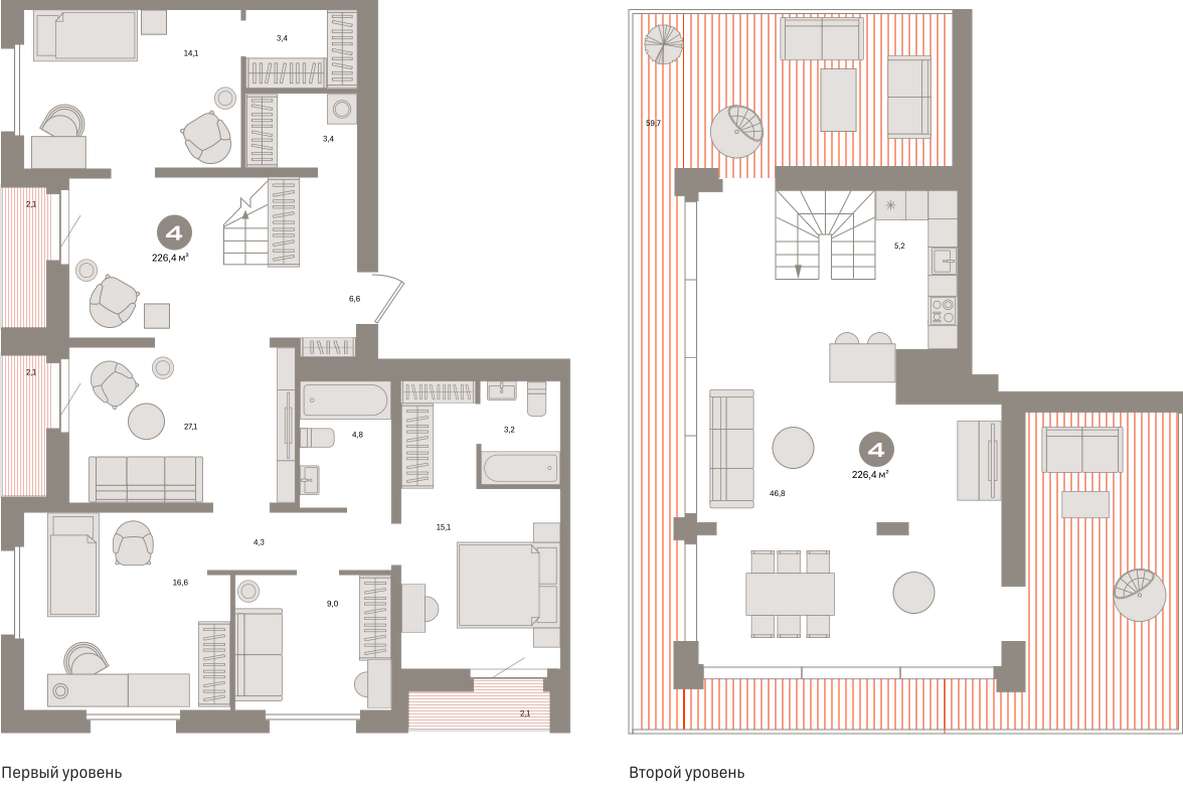 1-комнатная квартира 48,4 м² в ЖК Южные кварталы в Екатеринбурге - Купить  по цене от застройщика